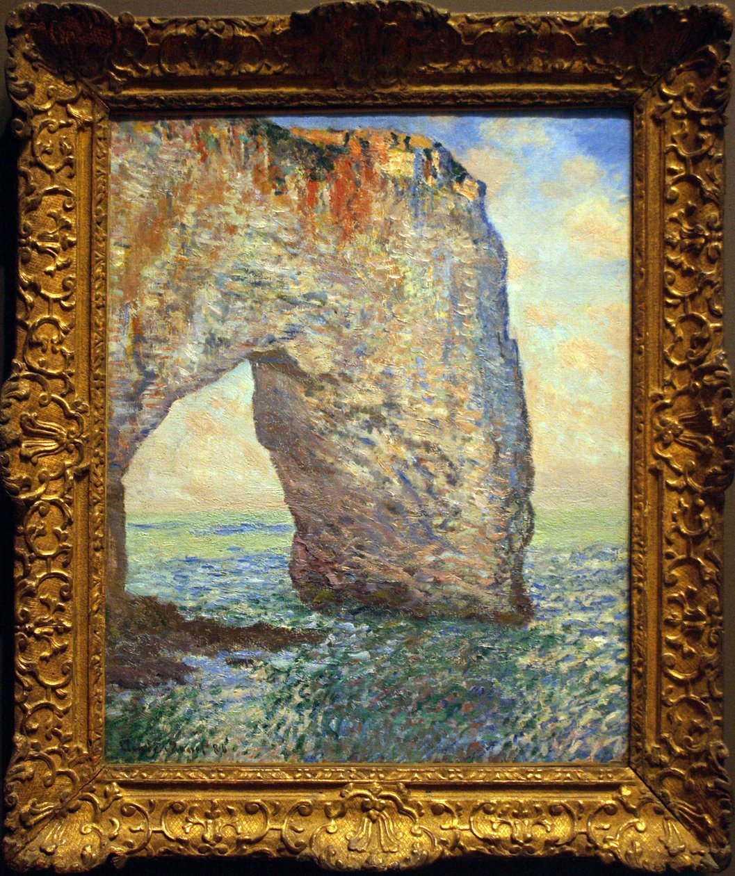 Manneporte nær Étretat av Claude Monet