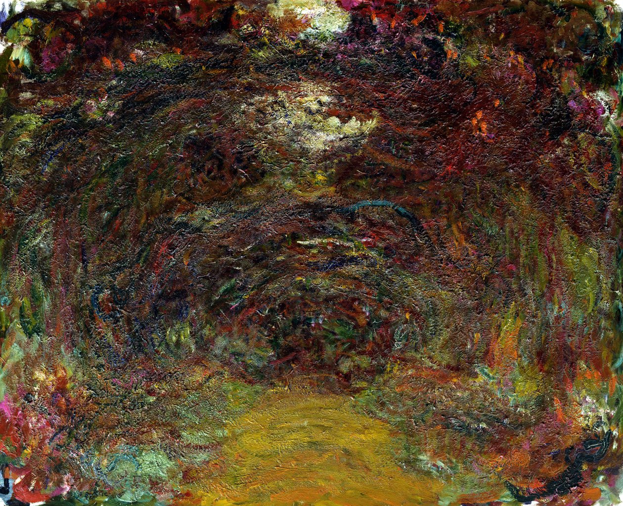 Rosestien, 1920-22 av Claude Monet