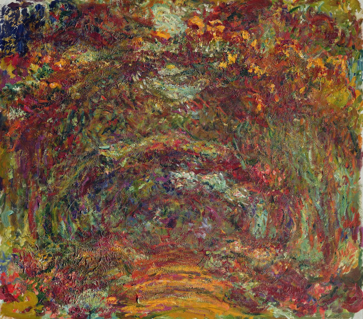 Rosestien, Giverny, 1920-22 av Claude Monet