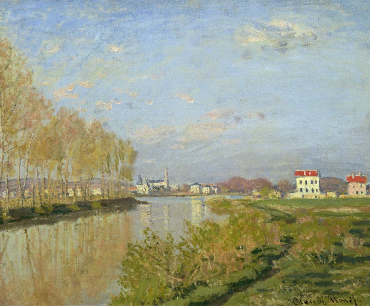 Seinen ved Argenteuil, 1873 av Claude Monet