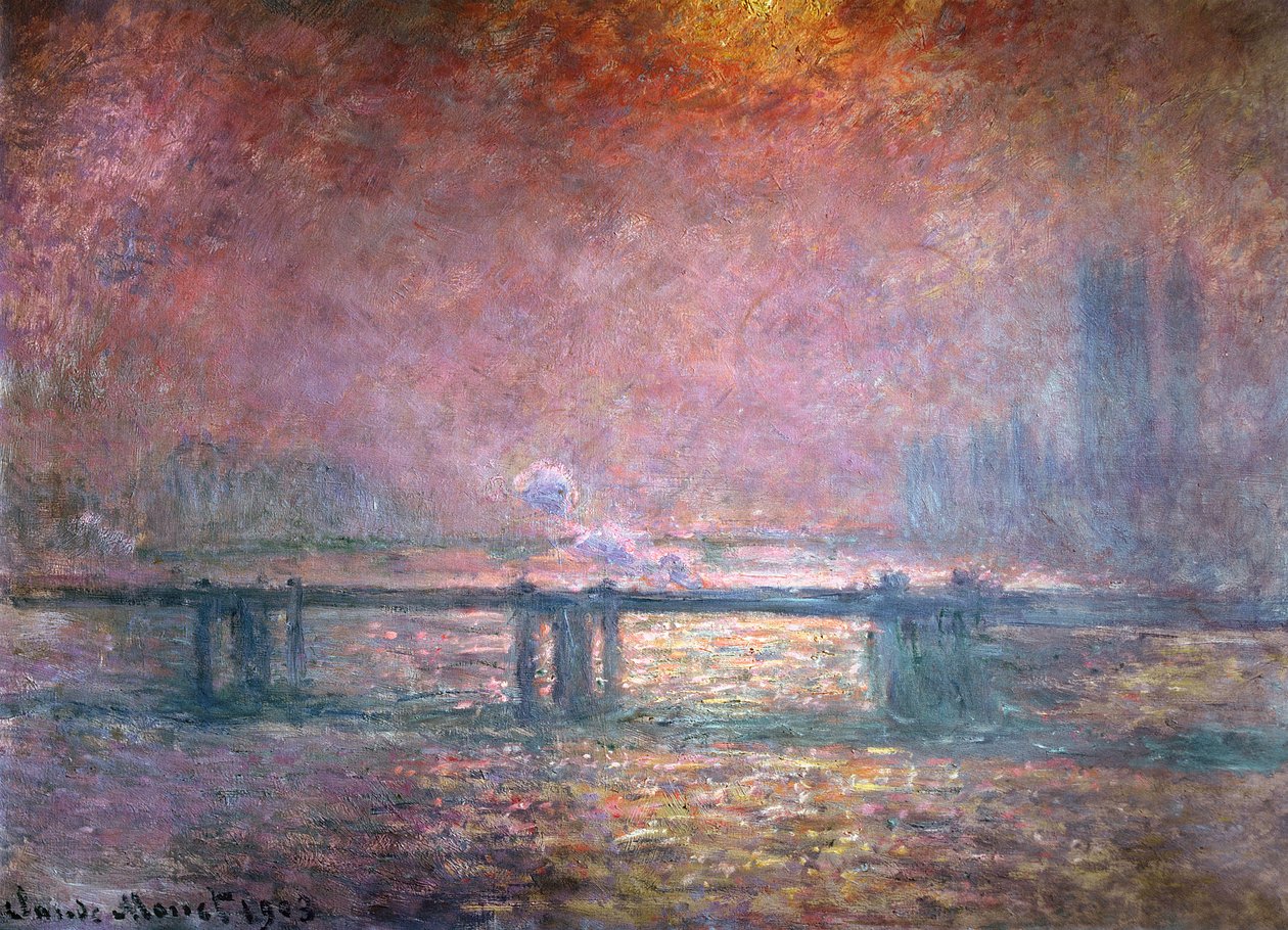 Themsen ved Charing Cross, 1903 av Claude Monet