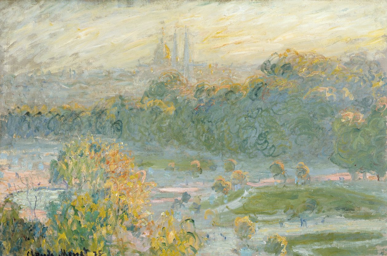 Tuileriene (studie) 1875 av Claude Monet