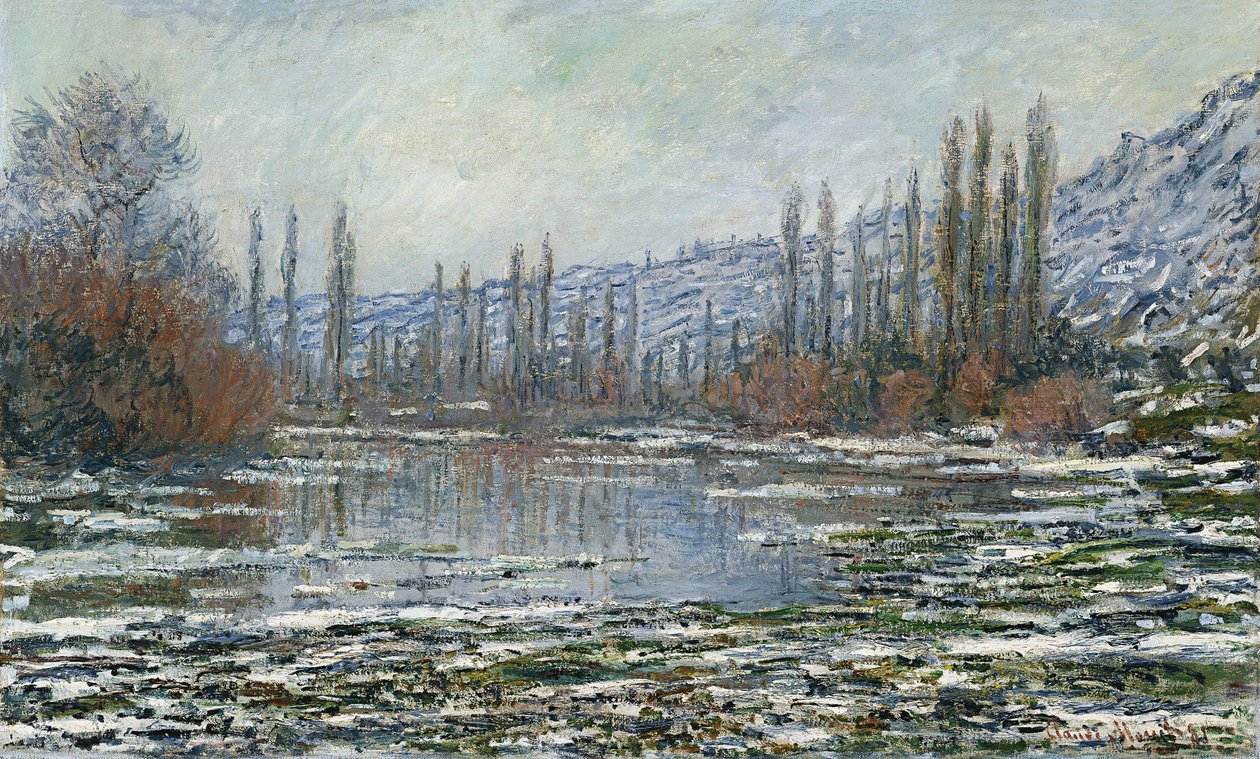 Tine på Vetheuil av Claude Monet