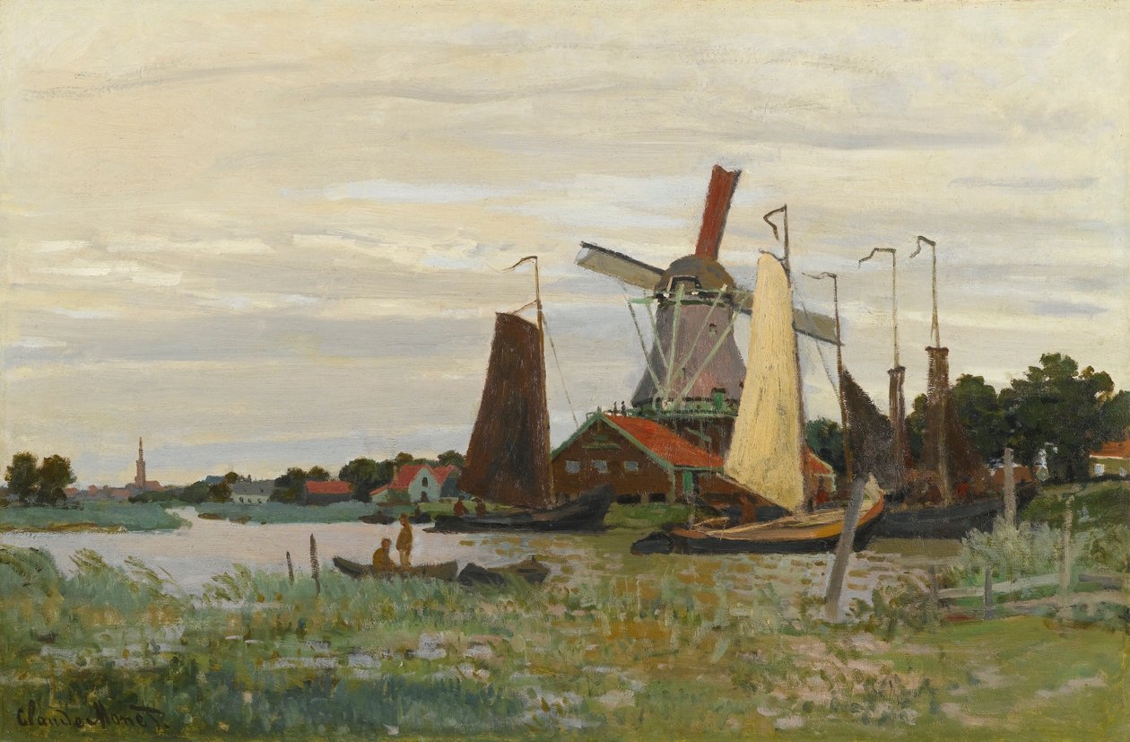 EN MILL I ZAANDAM av Claude Monet