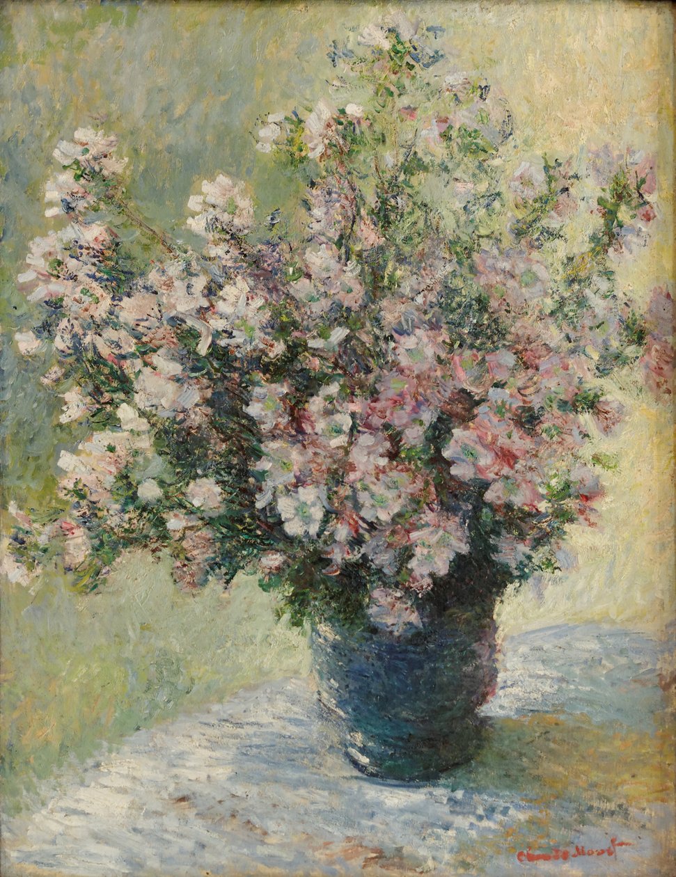 Vase med blomster av Claude Monet