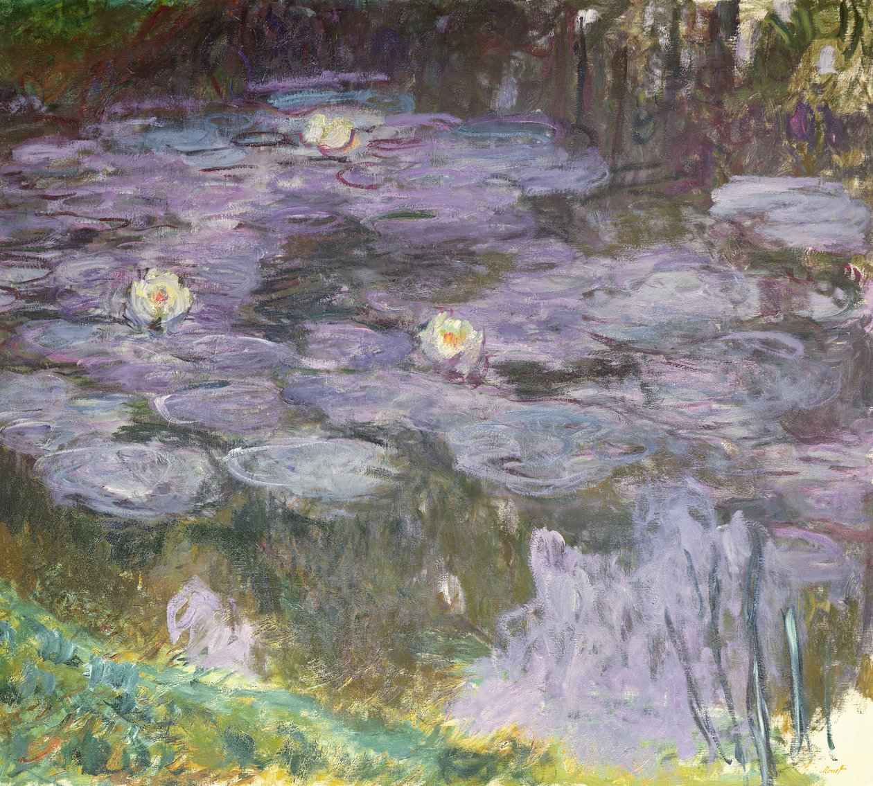 Vannliljer, 1917 av Claude Monet