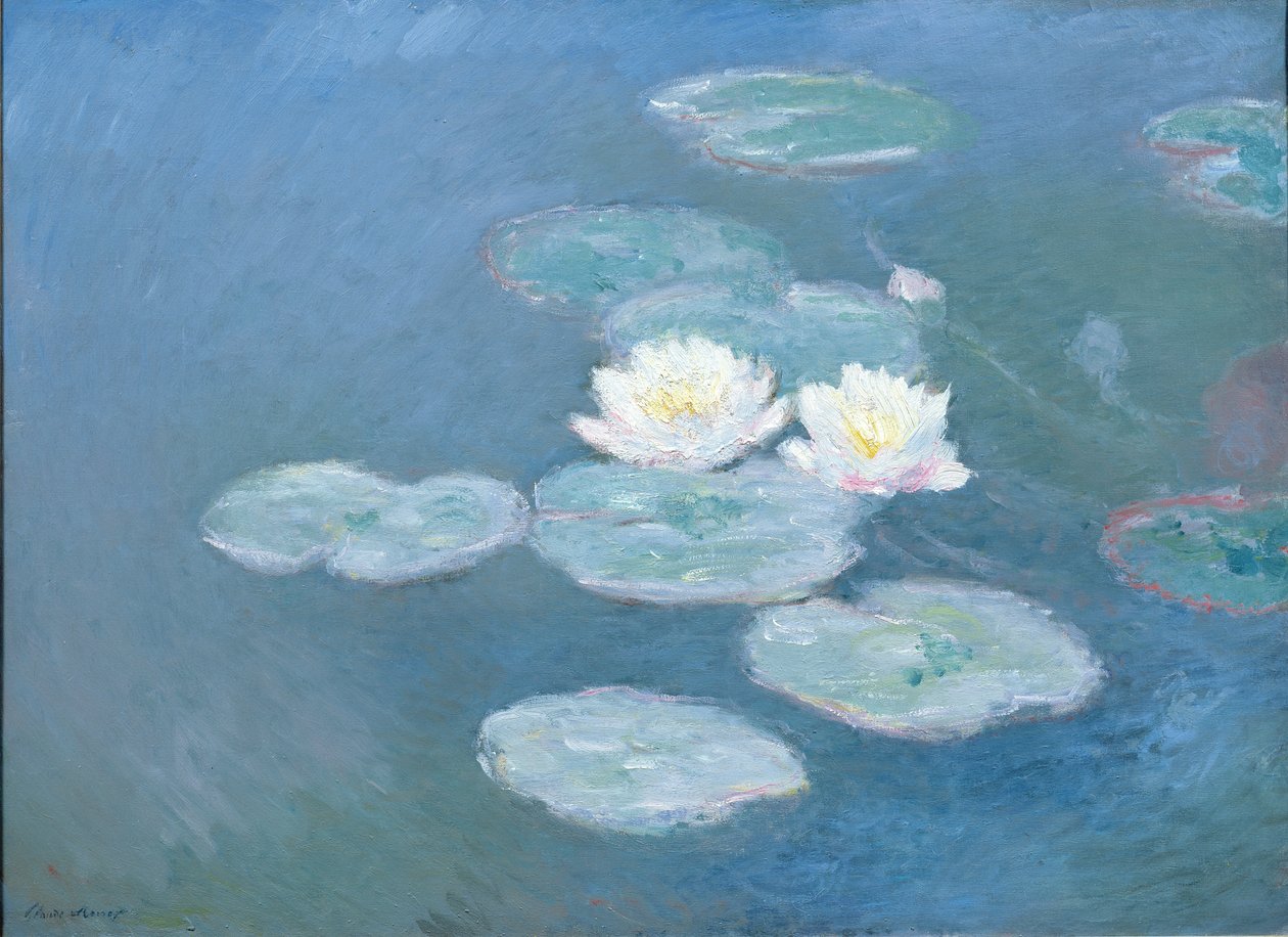 Vannliljer, kveld (se detalj 382333) av Claude Monet