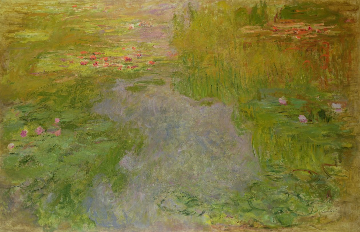 Vannliljer, ca. 1919 av Claude Monet
