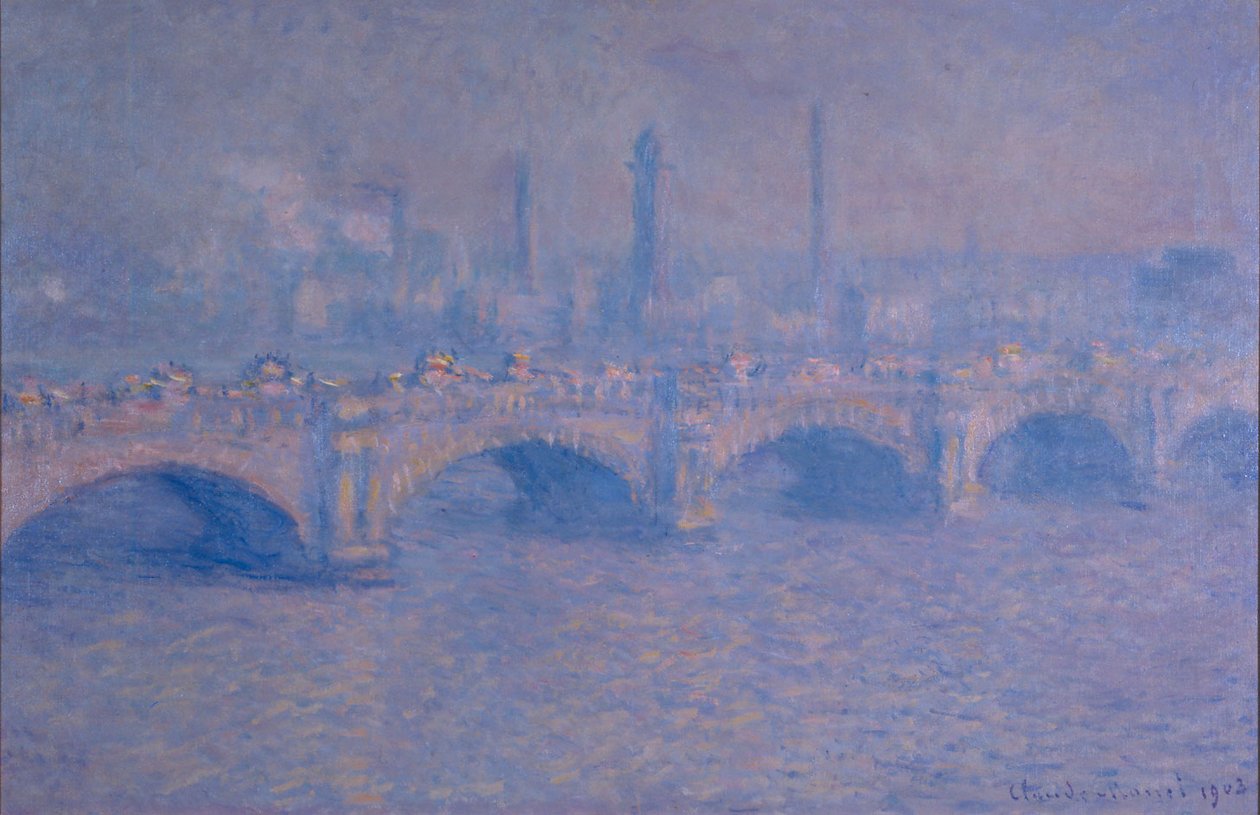 Waterloo Bridge, Sun Effect av Claude Monet