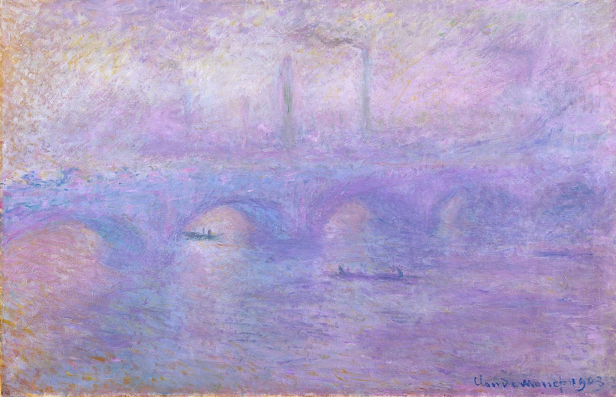 Waterloo Bridge i tåke, 1899-1901 av Claude Monet