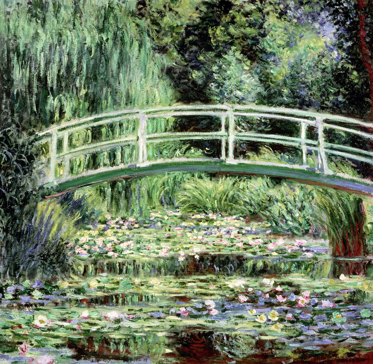 Hvite vannliljer, 1899 av Claude Monet