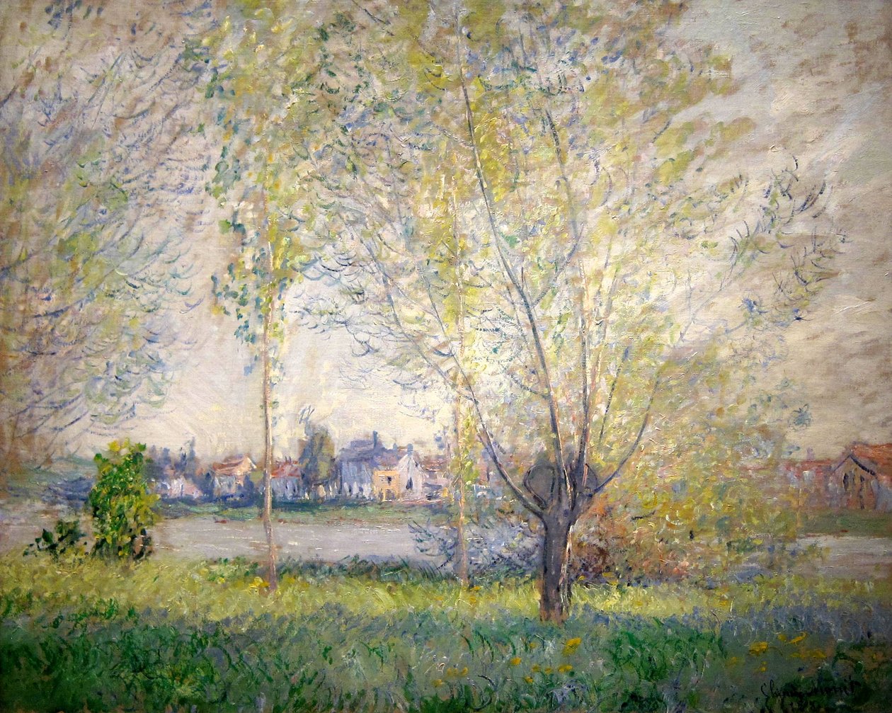 Willows of Vétheuil av Claude Monet