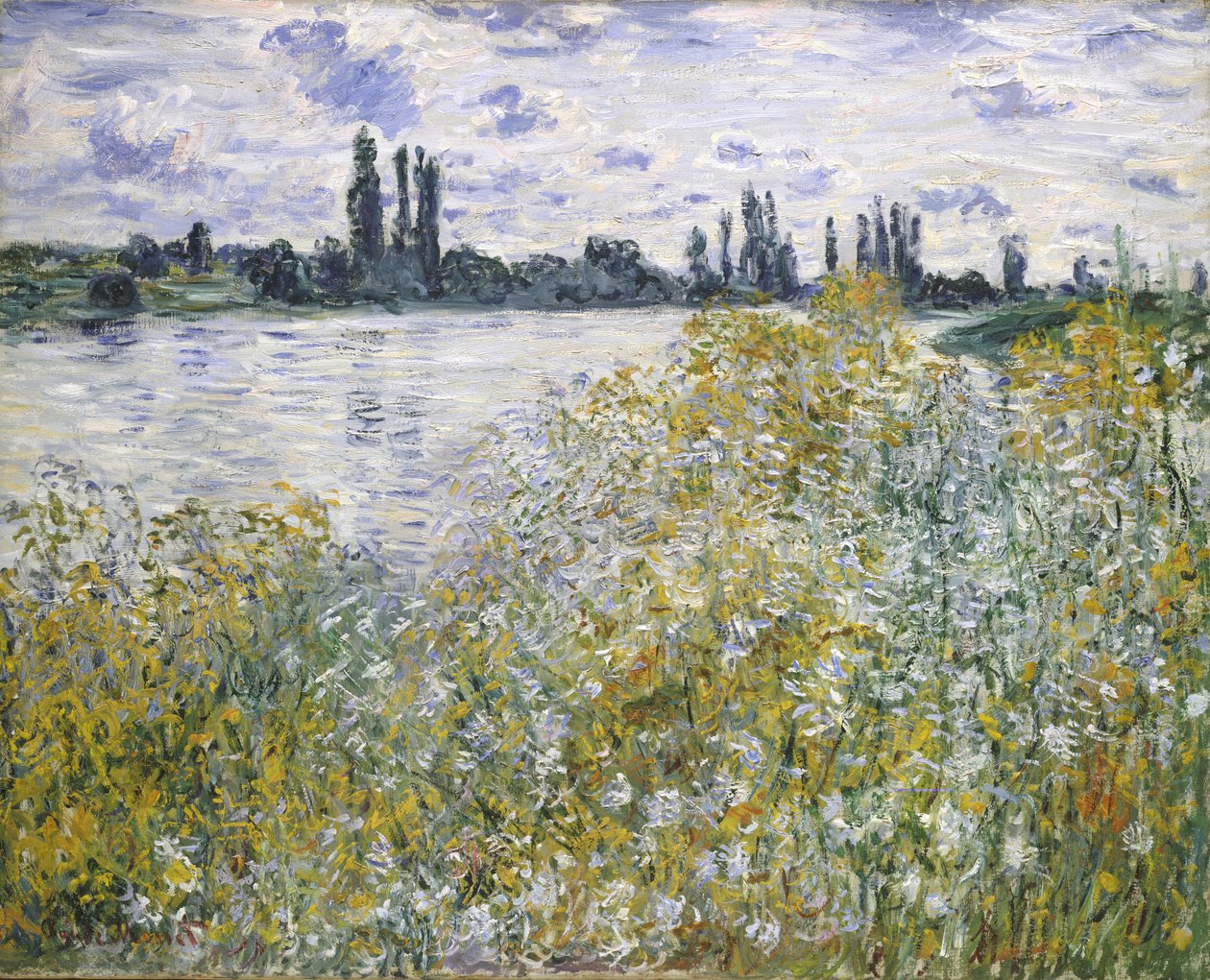 Blomsterøya nær Vétheuil av Claude Monet