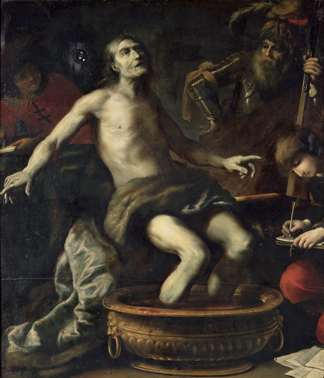 Senecas død, 1633 av Claude Vignon