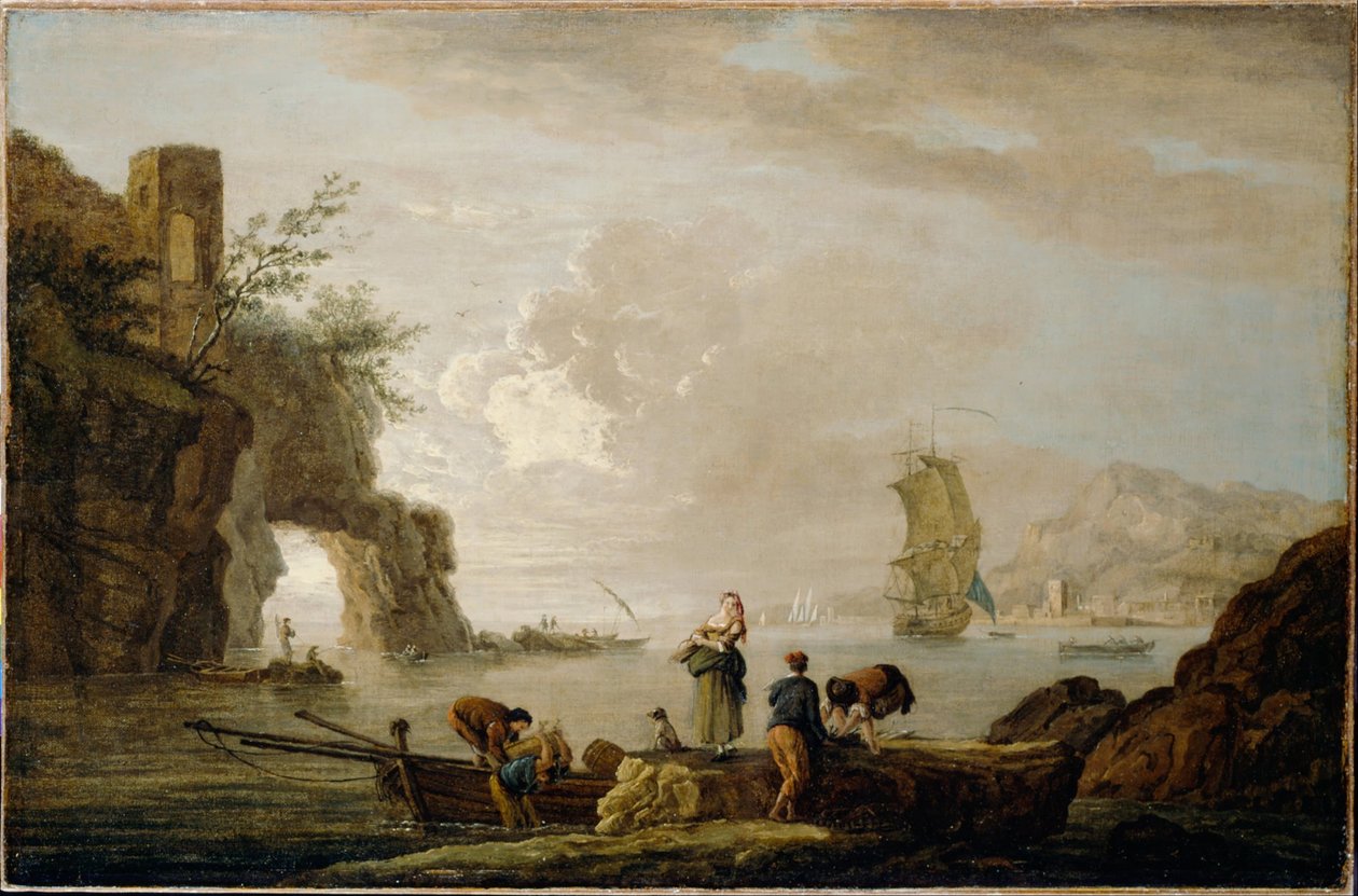 Coastal View av Claude Joseph Vernet