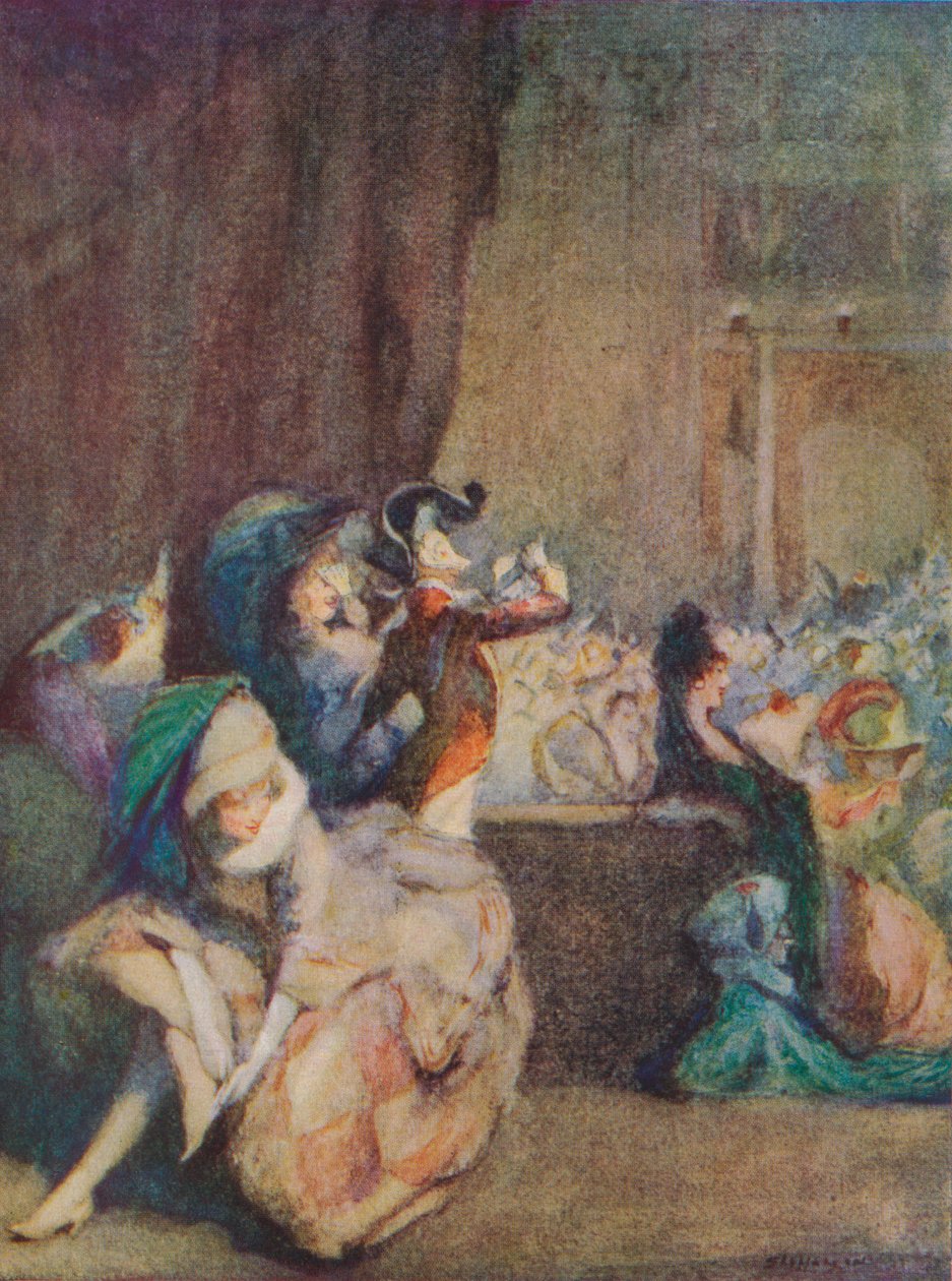 Scene ved Masked Ball, c1800-tallet av Claude Allin Shepperson