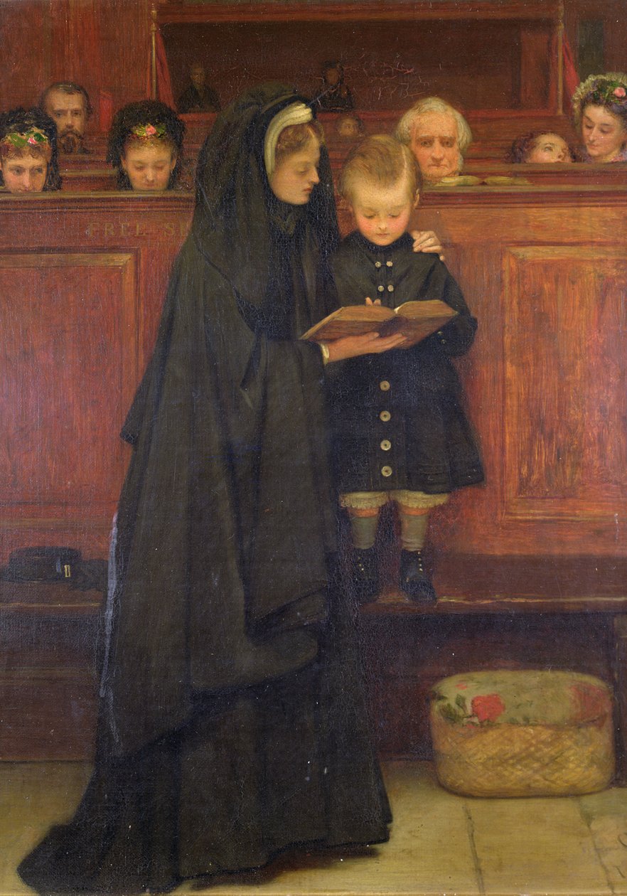 I kirken, 1869 av Claude Andrew Calthrop