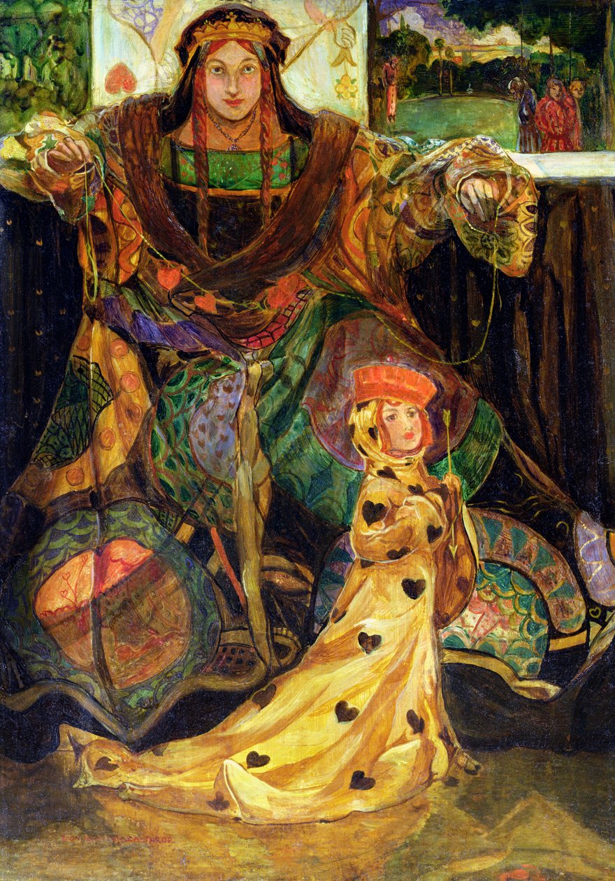 The Queen of Hearts (olje) av Claude Andrew Calthrop