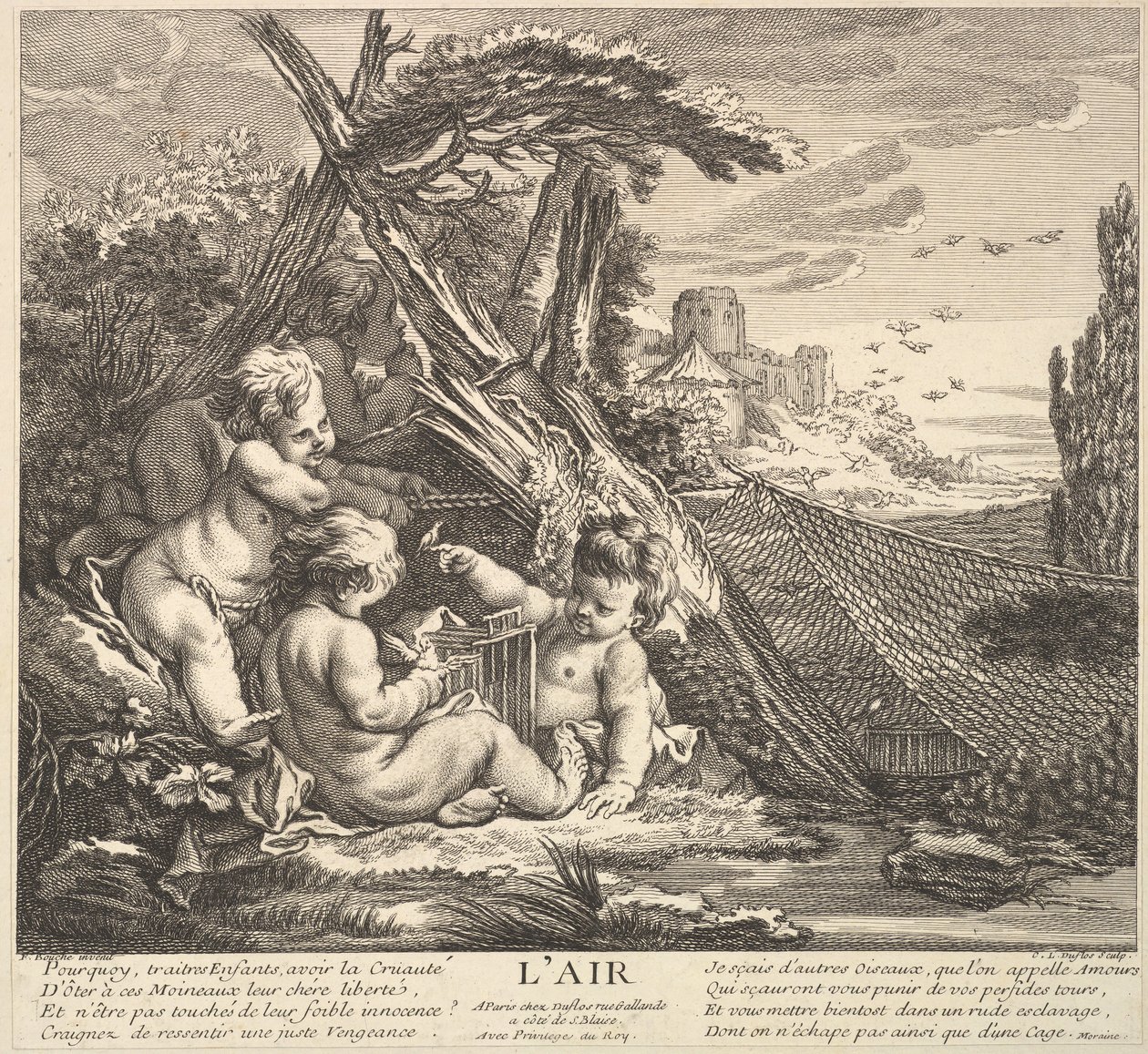 Luft, 1700-tallet. av Claude Augustin Duflos