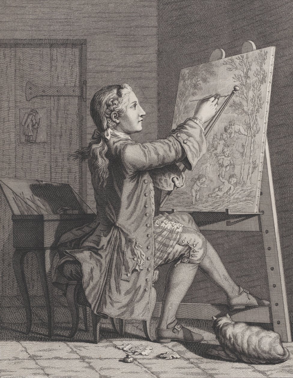 La Peinture, 1770-86   1181573   no       norwegian Successfully Translated  Original: Triomf der liefde Amor vincit omnia (title on object) Zes triomfen van Petrarca (series title) Translat: Triomf der liefde Amor vincit omnia (title on object) Zes triomf av Claude Augustin Duflos