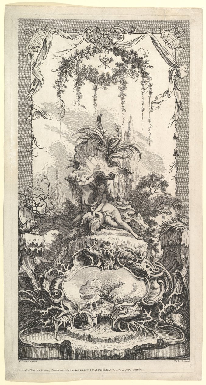 Leda og Svanen.n.d. av Claude Augustin Duflos