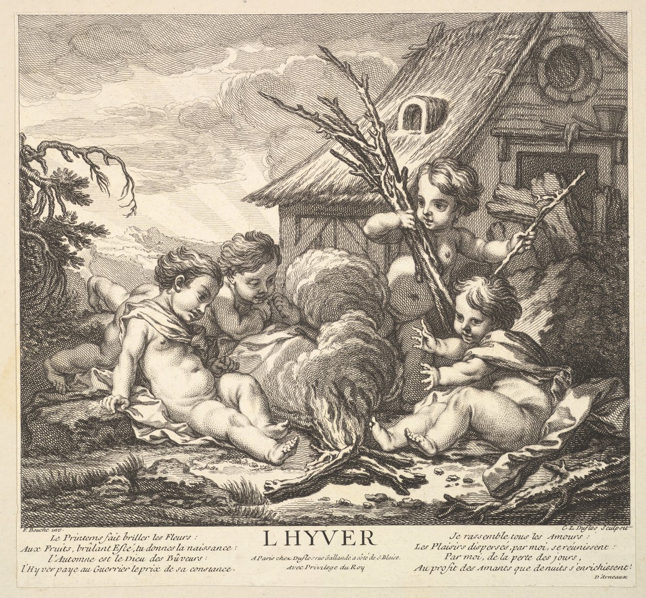 Vinter, 1735-86. av Claude Augustin Duflos