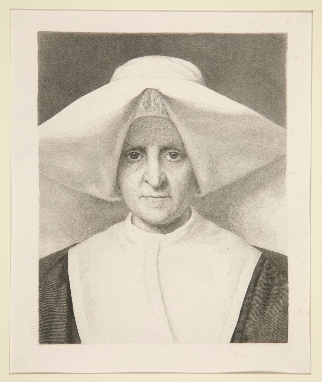Søster Rosalie (Jeanne-Marie Rendu) av Claude Ferdinand Gaillard