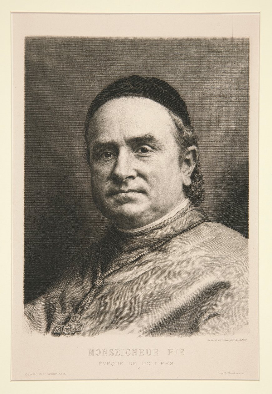 Monsignor Pie av Claude Ferdinand Gaillard