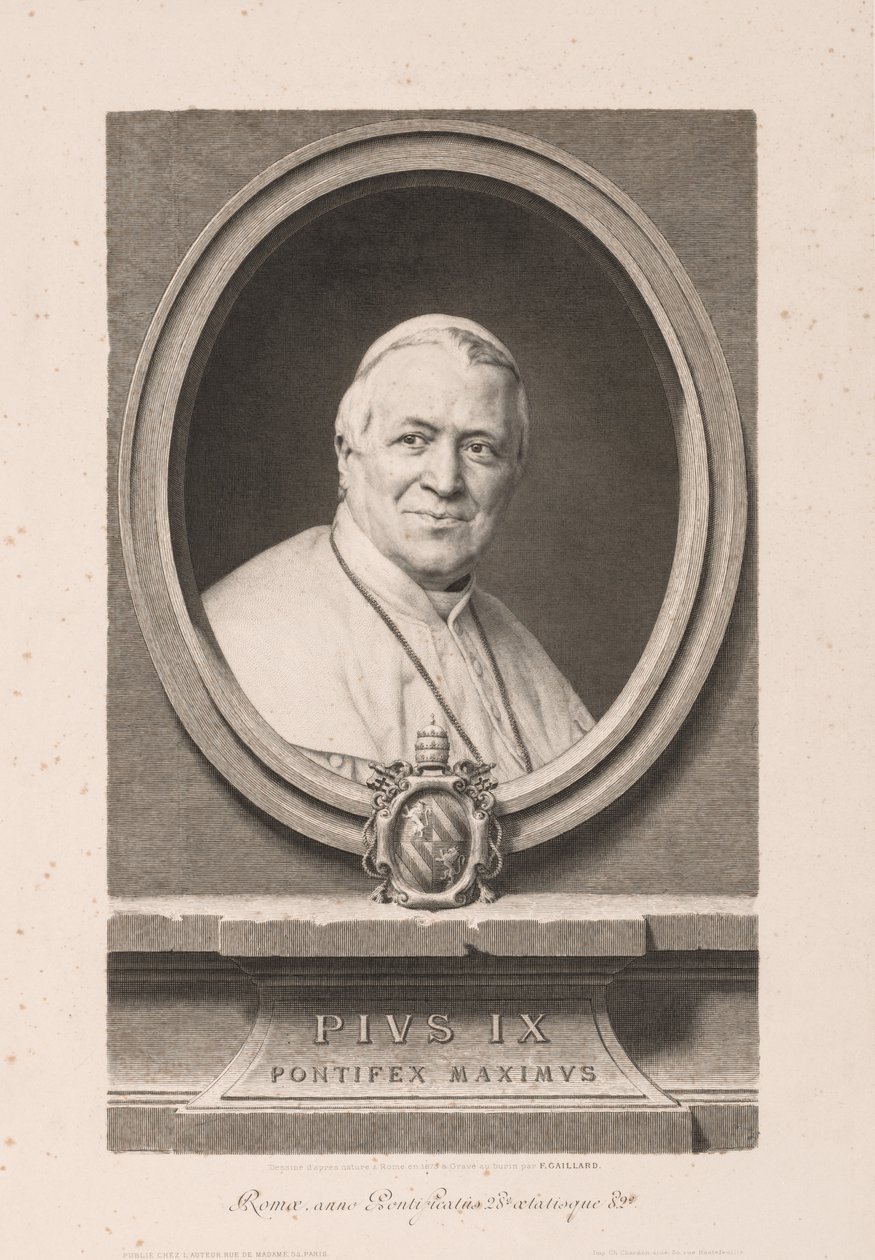 Pius IX av Claude Ferdinand Gaillard
