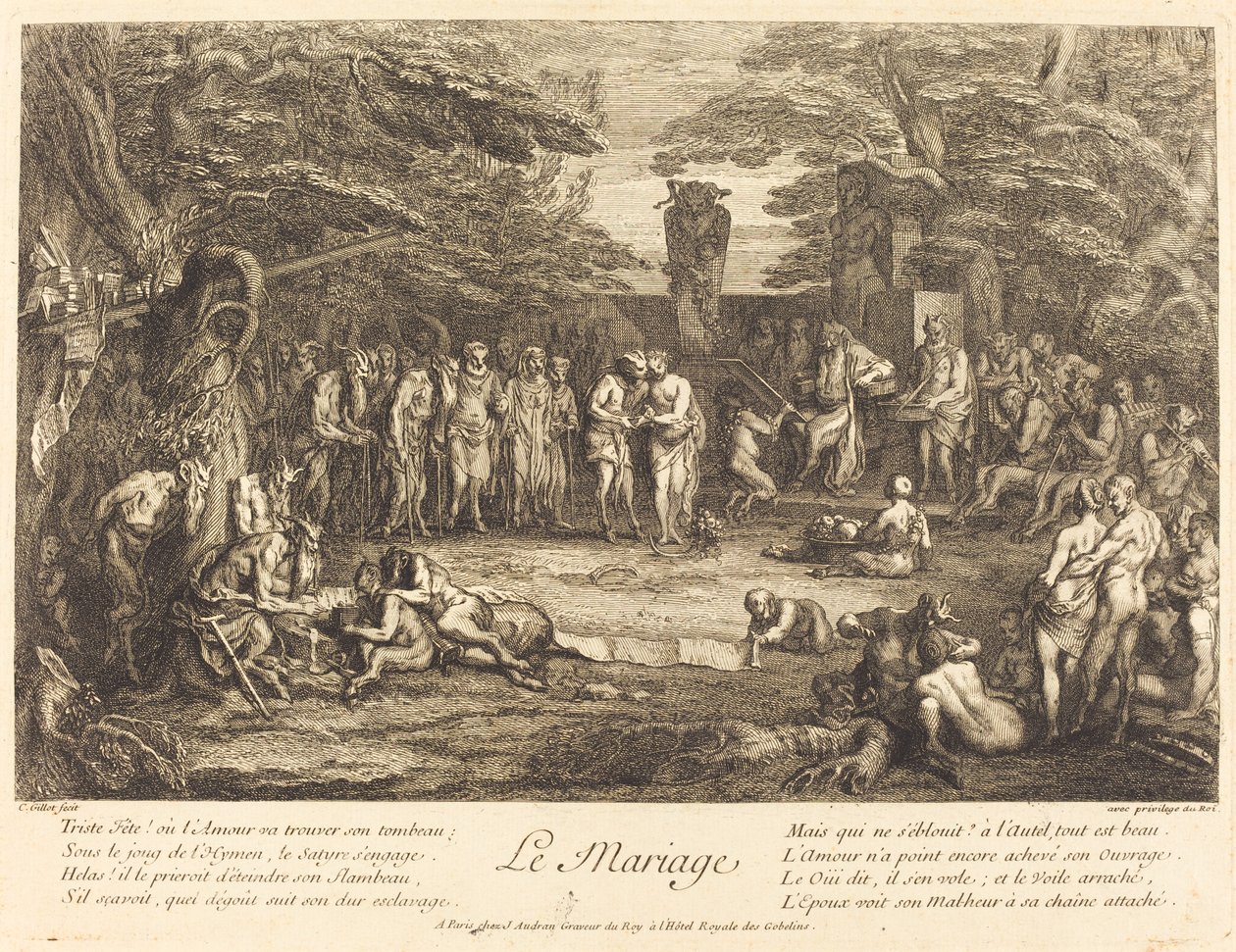 Ekteskap (Ekteskap) av Claude Gillot