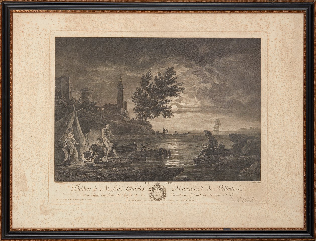 Franske stålgraveringer av Claude Joseph (after) Vernet