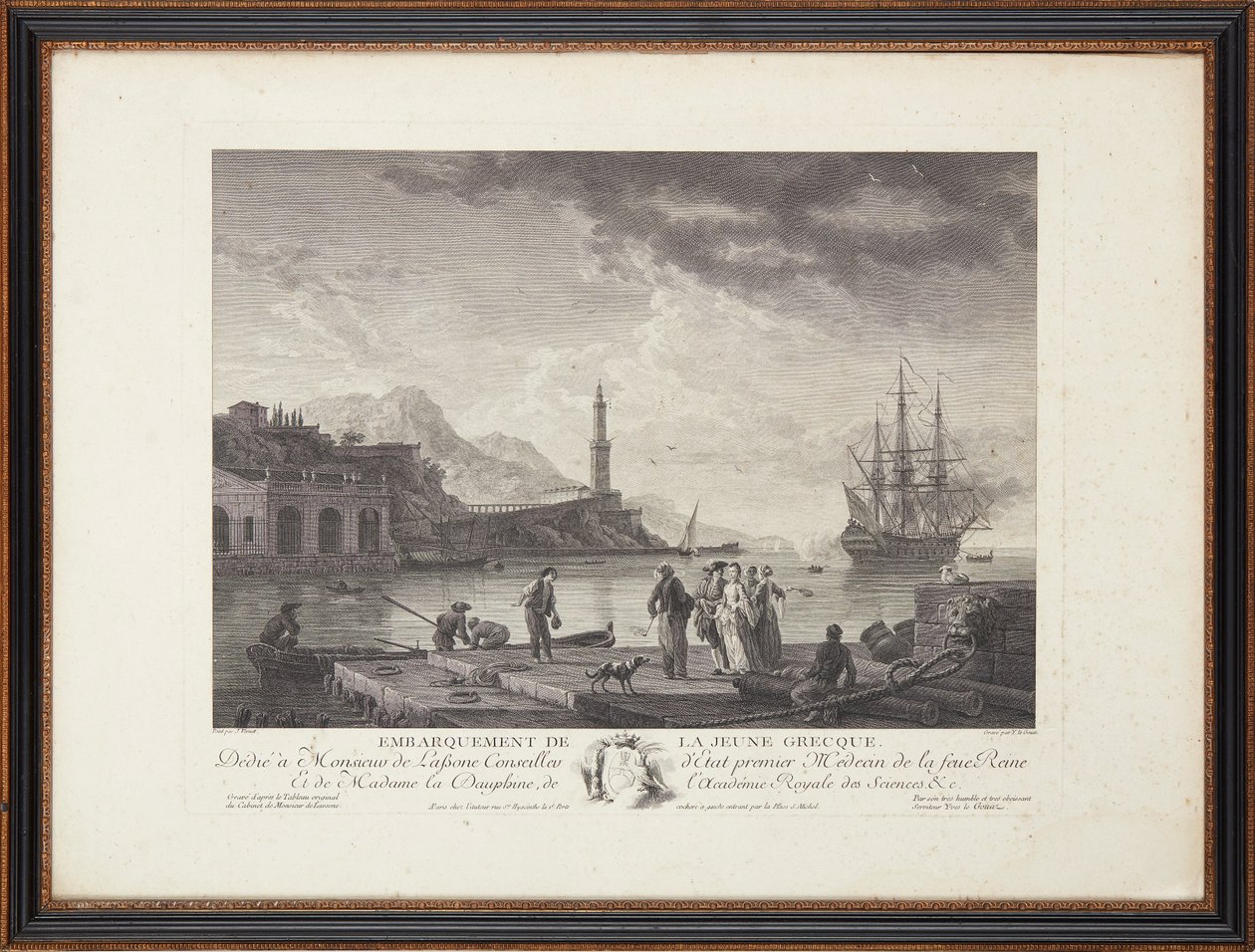 Franske stålgraveringer av Claude Joseph (after) Vernet