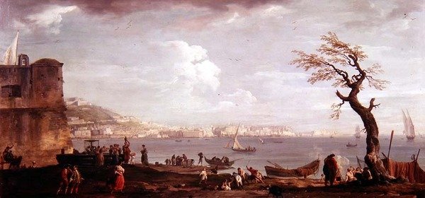 Napolibukta fra sør av Claude Joseph Vernet