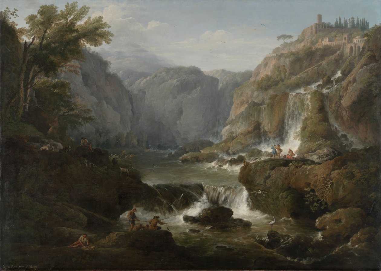 Fossene ved Tivoli av Claude Joseph Vernet