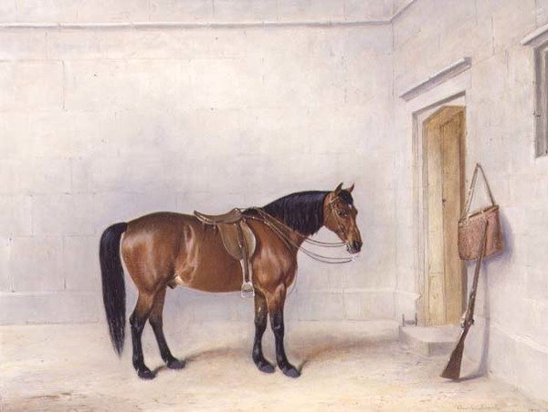 Saddled Bay skyteponni av Claude L. Ferneley