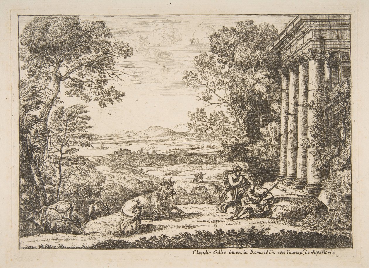 Merkur og Argus, 1662. av Claude Lorrain