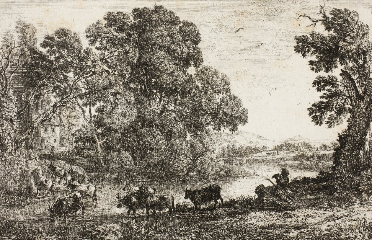 The Cowherd, 1636 av Claude Lorrain