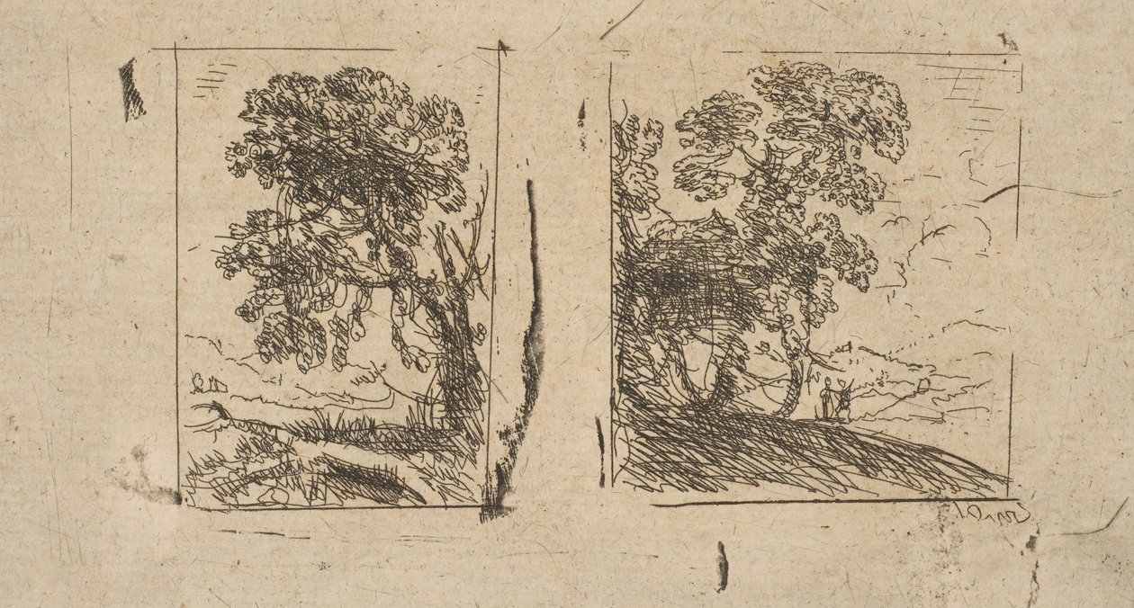 De to landskapene, ca. 1630. av Claude Lorrain