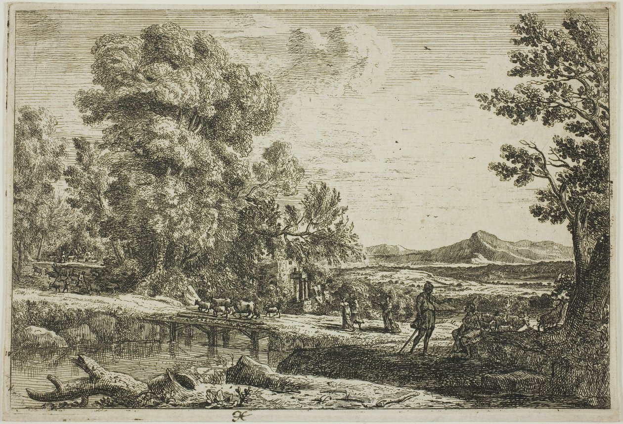 Trebroen (Rebecca og Eliezer) av Claude Lorrain