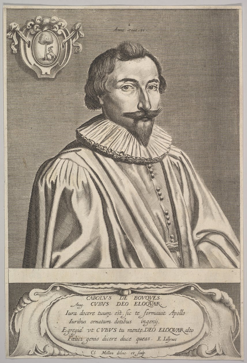 Charles de Bouque. av Claude Mellan