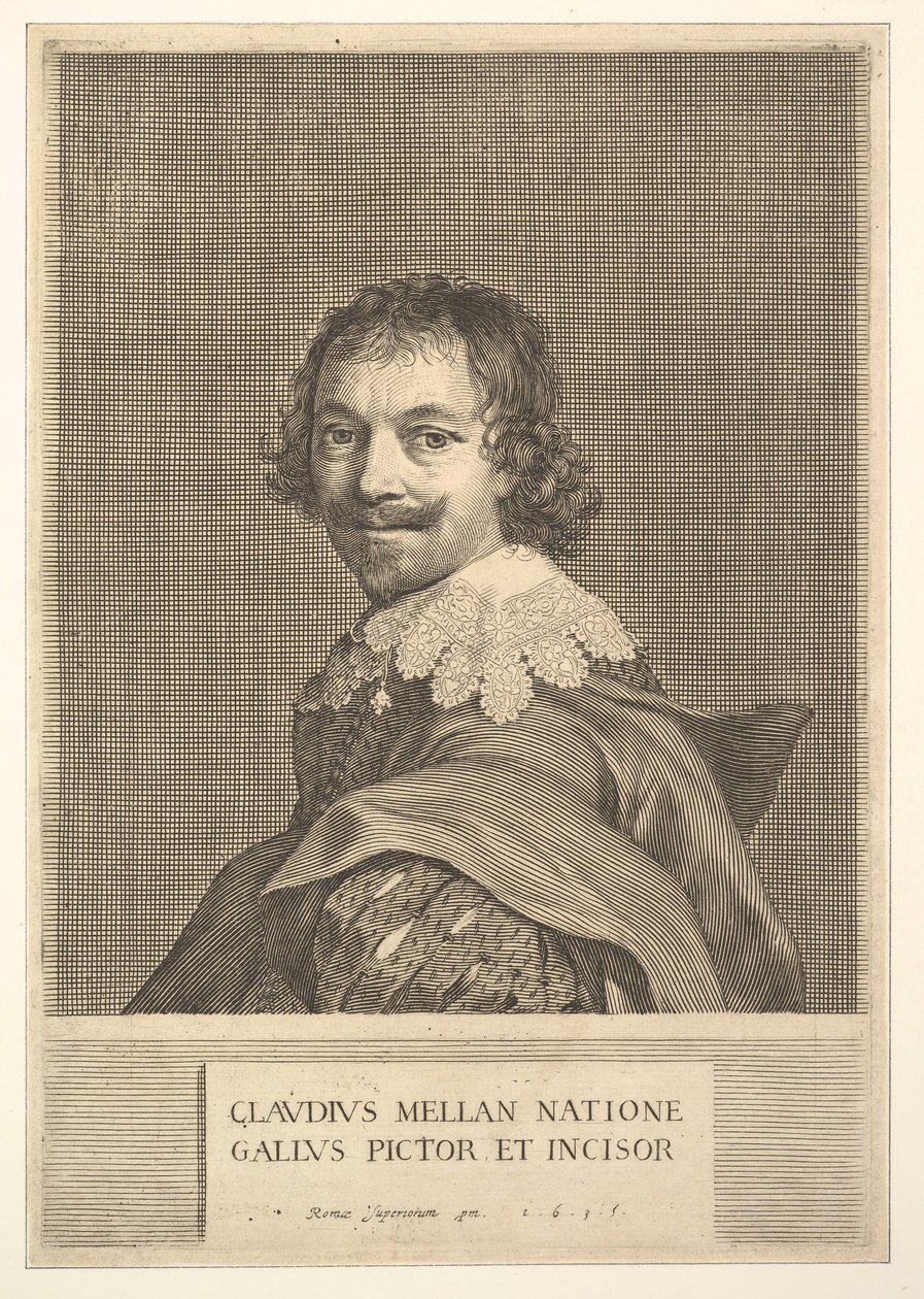 Claude Mellan: Selvportrett, 1635. av Claude Mellan