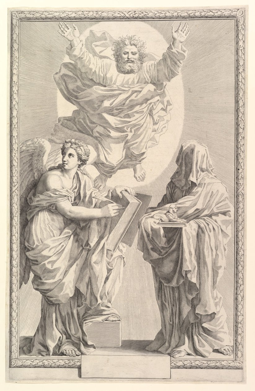 Frontispice til Bibelen, 1642. av Claude Mellan