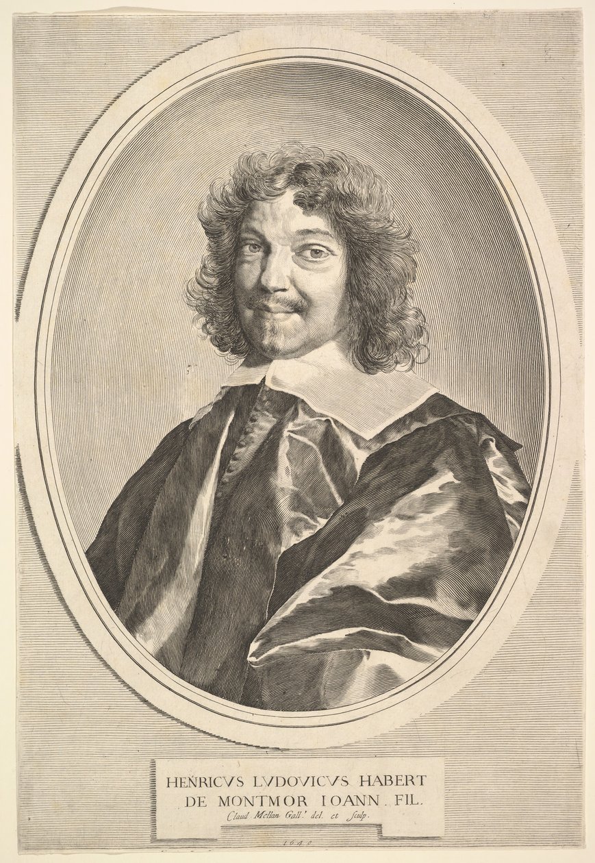 Henri-Louis Habert de Montmor, 1640. av Claude Mellan