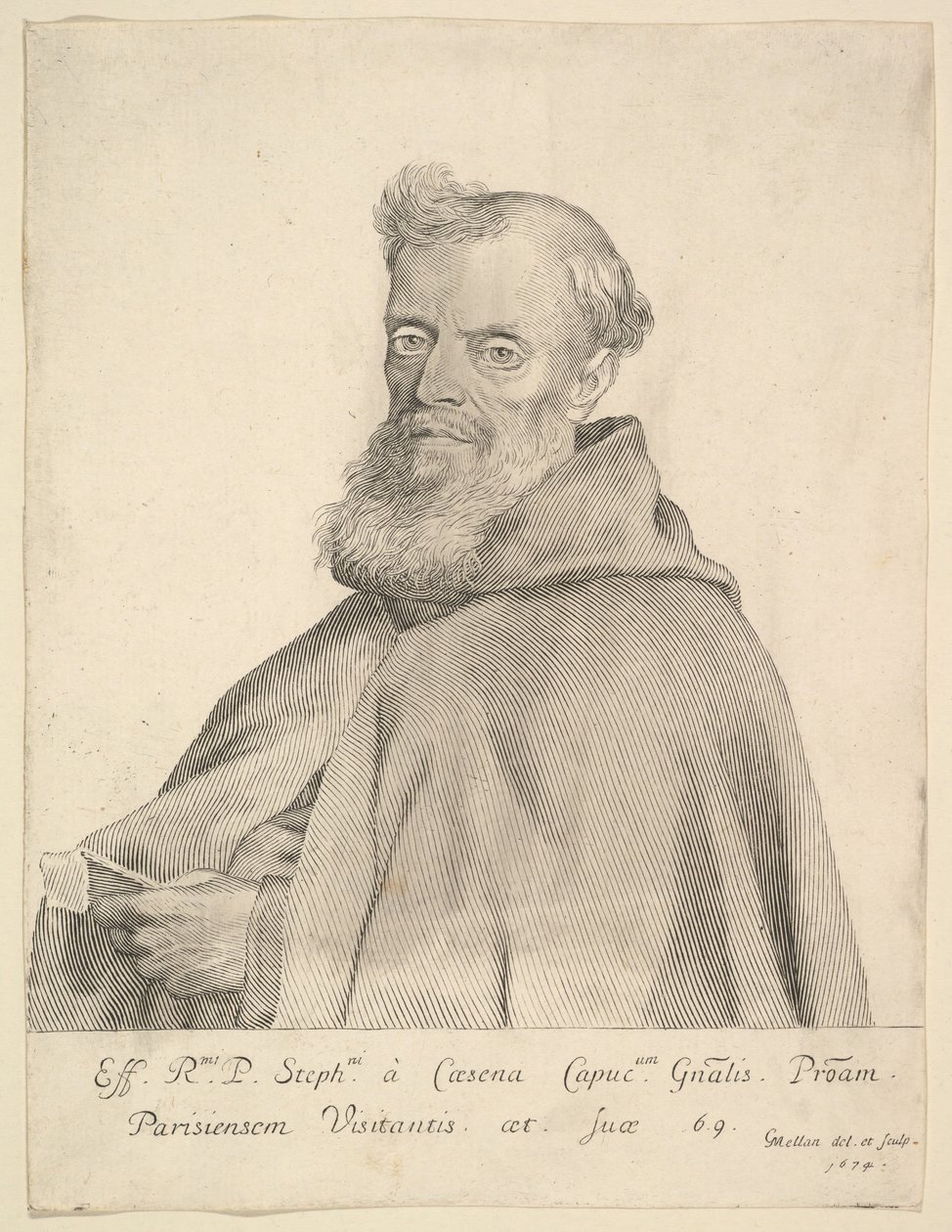 Far Stephen av Cesena, 1674. av Claude Mellan