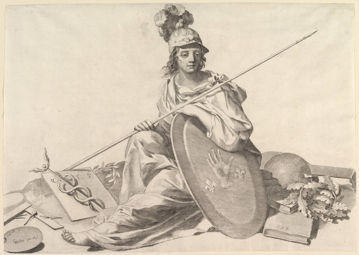 Minerva. av Claude Mellan