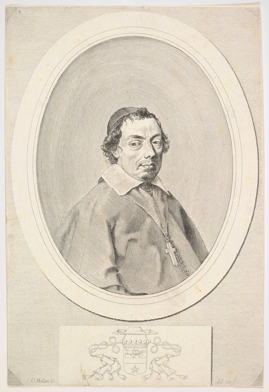 Nicolas Grillié, biskop av Uzès.n.d. av Claude Mellan