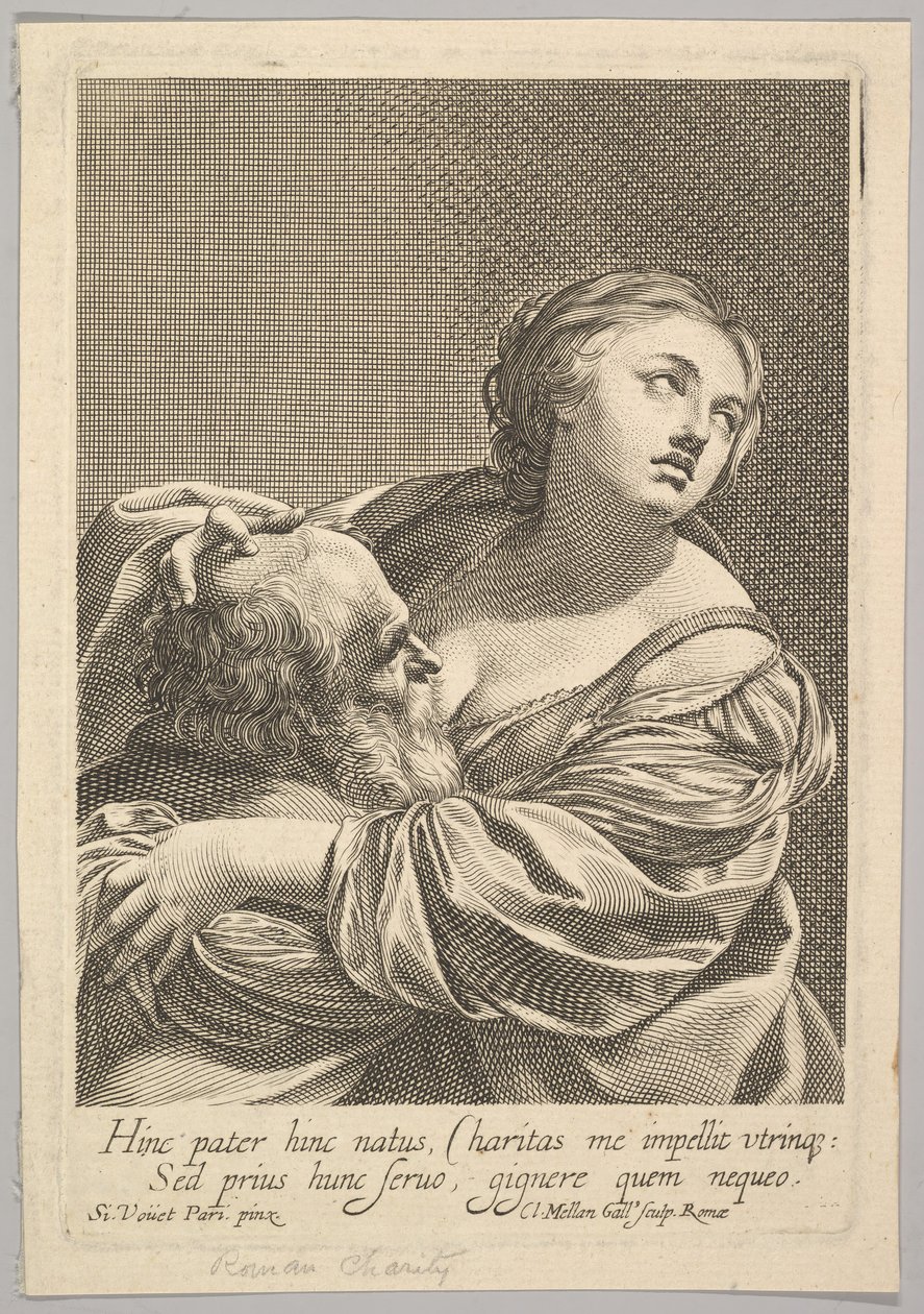 Romersk veldedighet Romersk veldedighet. av Claude Mellan