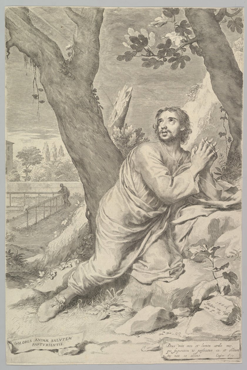 St. Augustine, 1660. av Claude Mellan