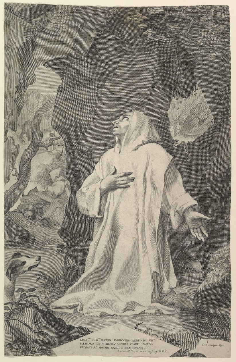 St. Bruno. av Claude Mellan