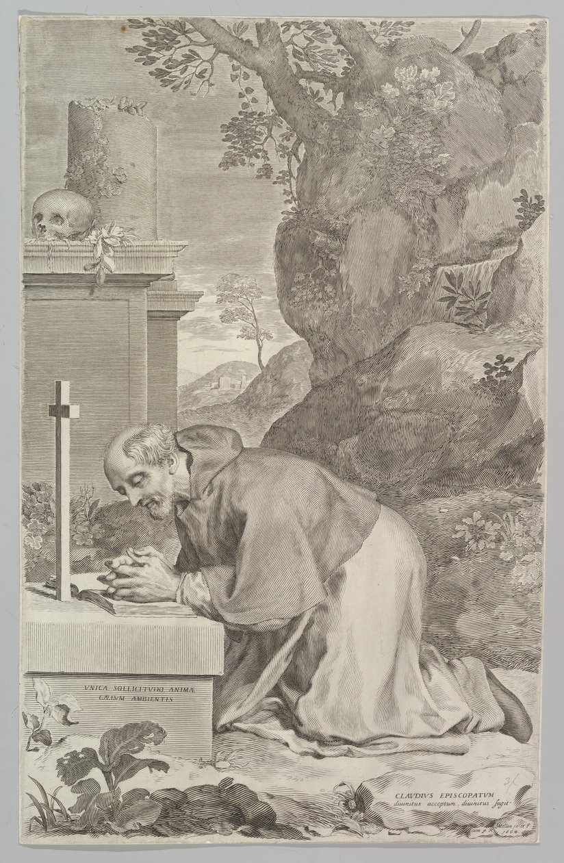 St. Claude, 1664. av Claude Mellan